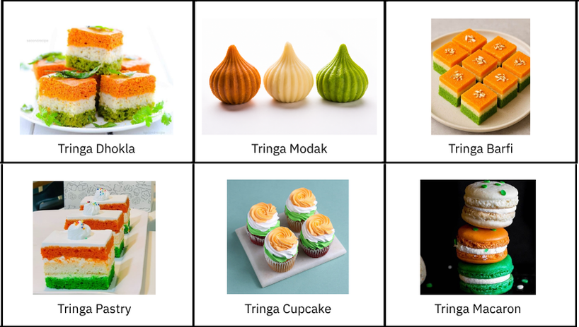 Tricolor Food Counter